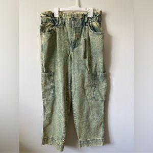 Anne Klein Nile Green Wash Paper Bag Cargo size 10